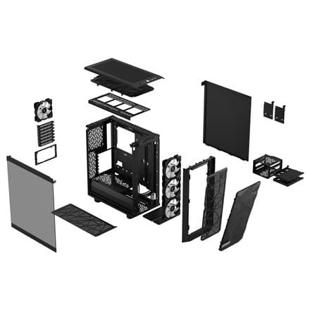 Fractal Design | Meshify 2 Compact RGB | Sidofönster | Svart TG Light Tint | Mid-Tower | Strömförsörjning ingår Nej | ATX