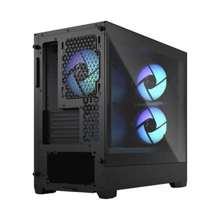 Fraktal design | Pop Mini Air RGB | Sidevindue | Sort TG Clear Tint | mATX, Mini ITX | Strømforsyning inkluderet Nej | ATX