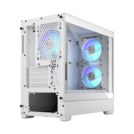 Fraktal design | Pop Mini Air RGB | Sidevindue | Hvid TG Clear Tint | mATX, Mini ITX | Strømforsyning inkluderet Nej | ATX