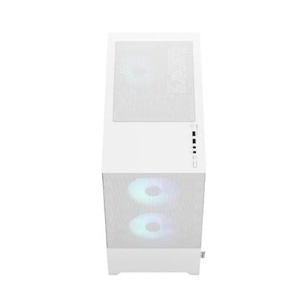 Fraktal design | Pop Mini Air RGB | Sidevindue | Hvid TG Clear Tint | mATX, Mini ITX | Strømforsyning inkluderet Nej | ATX