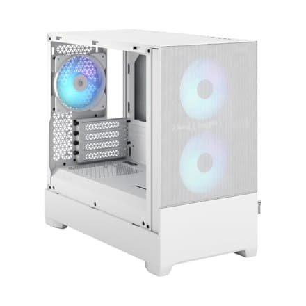 Fraktal design | Pop Mini Air RGB | Sidevindue | Hvid TG Clear Tint | mATX, Mini ITX | Strømforsyning inkluderet Nej | ATX