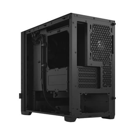 Fraktal design | Pop Mini Silent | Sidevindue | Sort massiv | mATX, Mini ITX | Strømforsyning inkluderet Nej | ATX