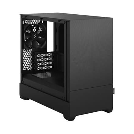 Fraktal design | Pop Mini Silent | Sidevindue | Sort massiv | mATX, Mini ITX | Strømforsyning inkluderet Nej | ATX