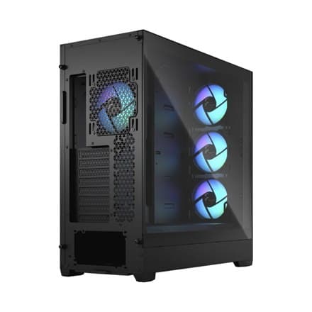 Fraktal design | Pop XL Air RGB | Sidevindue | Sort TG Clear Tint | E-ATX op til 280 mm, ATX, mATX, Mini ITX | Strømforsyning ind