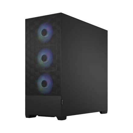 Fraktal design | Pop XL Air RGB | Sidevindue | Sort TG Clear Tint | E-ATX op til 280 mm, ATX, mATX, Mini ITX | Strømforsyning ind