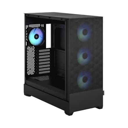 Fraktal design | Pop XL Air RGB | Sidevindue | Sort TG Clear Tint | E-ATX op til 280 mm, ATX, mATX, Mini ITX | Strømforsyning ind