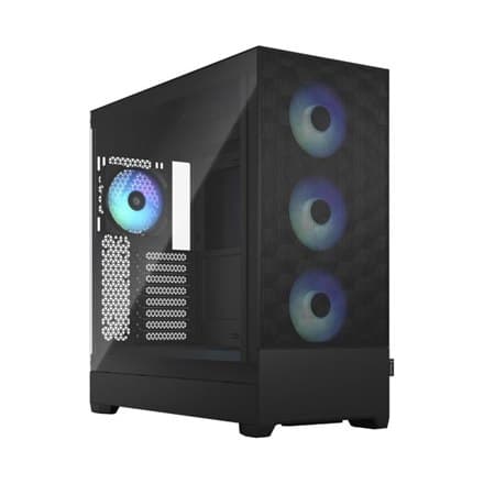 Fraktal design | Pop XL Air RGB | Sidevindue | Sort TG Clear Tint | E-ATX op til 280 mm, ATX, mATX, Mini ITX | Strømforsyning ind