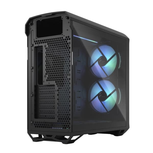 Fraktal design | Torrent Compact RGB TG Light Tint | Sidevindue | Sort | Strømforsyning inkluderet | ATX