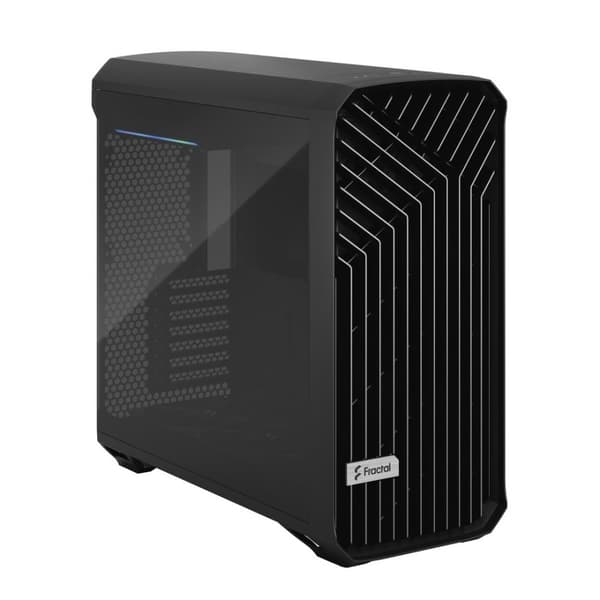 Fraktal design | Torrent Compact TG Dark Tint | Sidevindue | Sort | Strømforsyning inkluderet | ATX