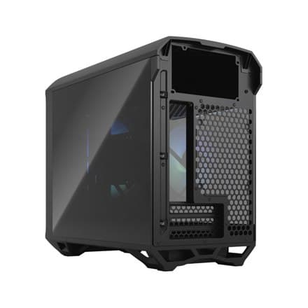 Fraktal design | Torrent Nano RGB TG Light Tint | Sidevindue | Sort | Strømforsyning inkluderet | ATX