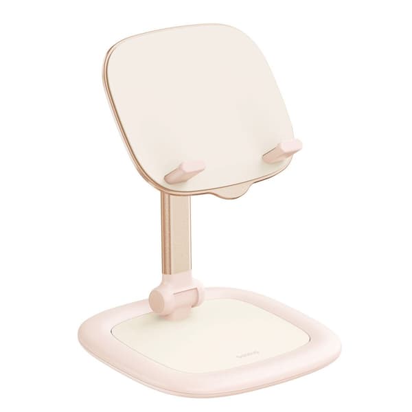Säädettävä jalusta tabletille ja puhelimelle Seashell Series pinkki