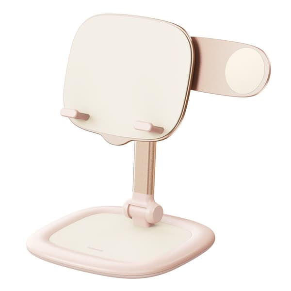 Säädettävä jalusta tabletille ja puhelimelle Seashell Series pinkki