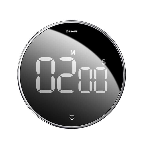 Roterende timer, elektronisk timer, sort