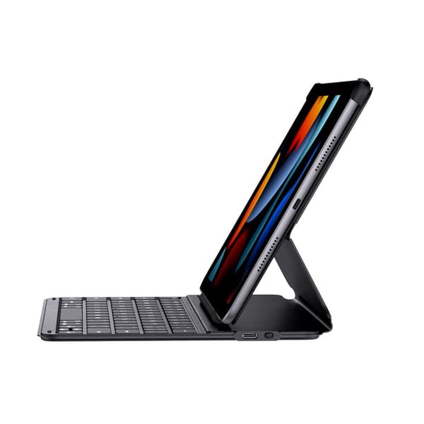 Fodral med tangentbord för iPad 10,2'' 2019-2021 + USB-C-kabel Brilliance Series svart