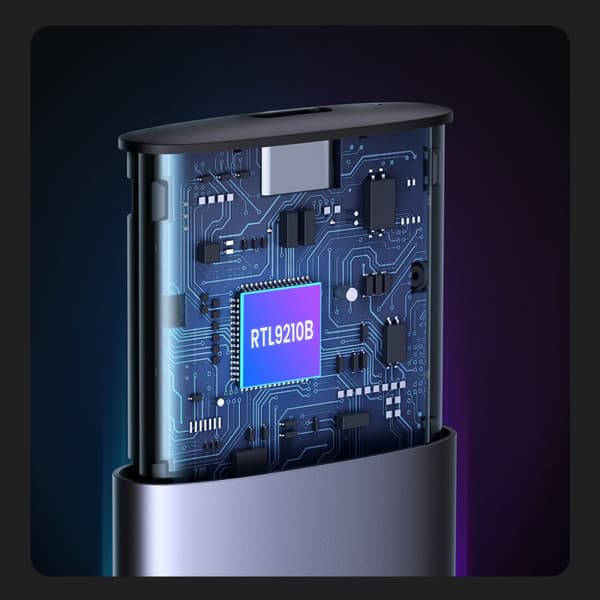 Fickfodral för M.2 SSD-enhet USB 3.2 Gen 2 SuperSpeed ​​​​USB 10 Gbps grå