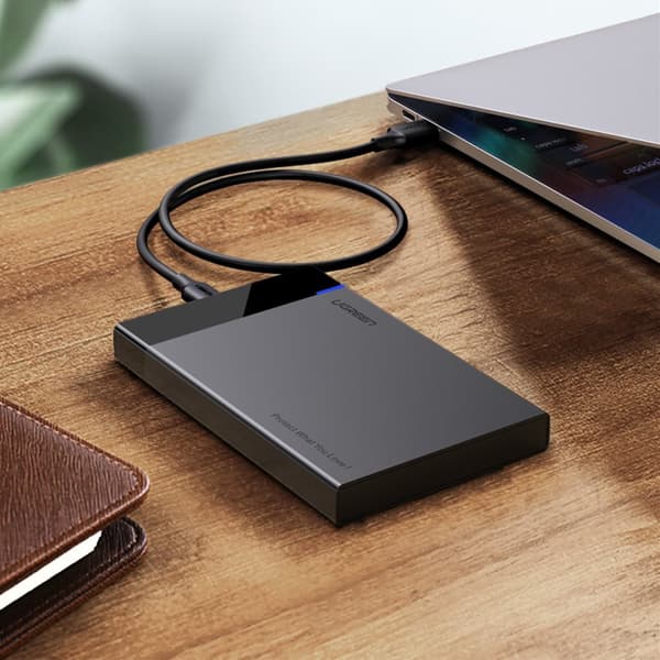 Kotelo SATA 2,5" 6TB USB-C 3.0 -levylle, musta