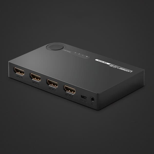 HDMI splitter switch - 3x HDMI 3D 4K svart