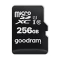 Miniatyrbild 2 av 5: Mikrokort 256GB micro SD XC UHS-I klass 10 minneskort + SD-adapter