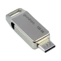 Miniatyrbild 5 av 5: Pendrive 128GB, två USB 3.2 + USB-C OTG ODA3-kontakter, silver