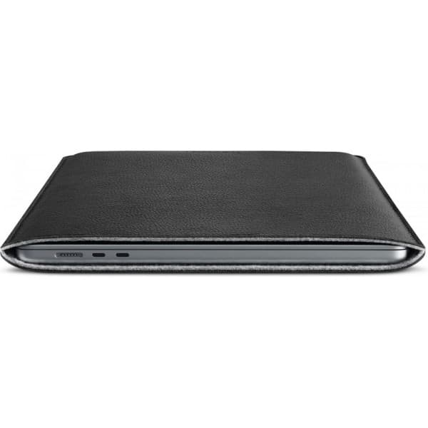 Woolnut Leather Sleeve -beskyttelseslomme 15" MacBook Air, sort