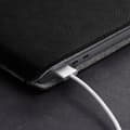 Miniatyrbillede 6 af 9: Woolnut Leather Sleeve -beskyttelseslomme 15" MacBook Air, sort