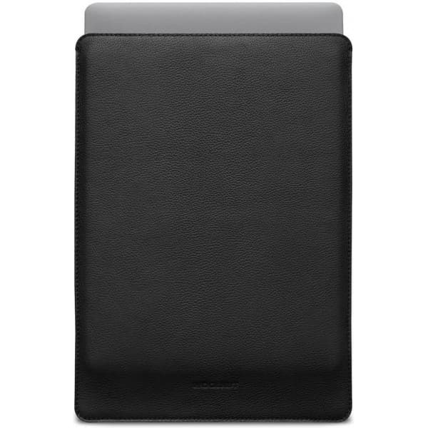 Woolnut Leather Sleeve -beskyttelseslomme 15" MacBook Air, sort