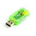 Miniatyrbilde 1 av 2: Eksternt lydkort via USB med 3,5 mm stereo og mikrofontilkobling