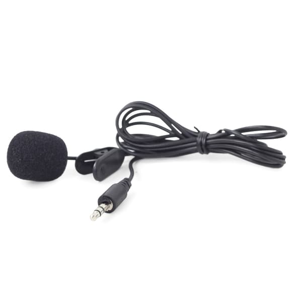 Mikrofon med klesklips og 3,5 mm plugg
