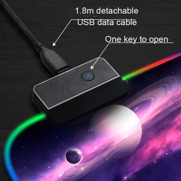 Hiirimatto RGB 800 x 300 x 4mm (Deep Planet)