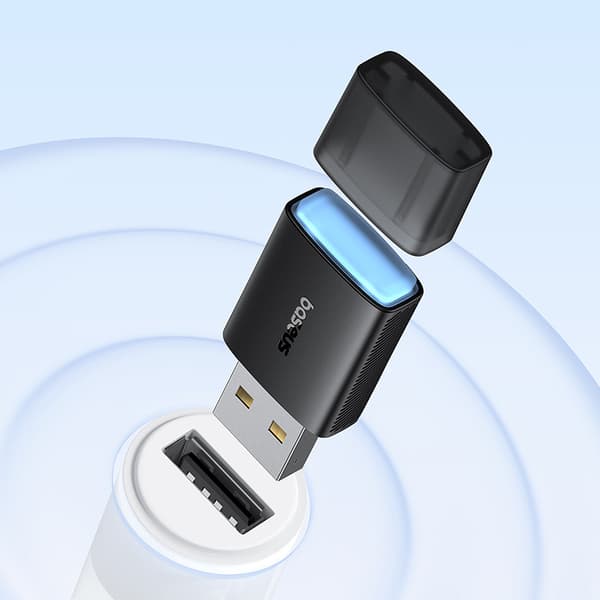Ulkoinen USB WiFi verkkokortti 2.4GHz 5GHz 650Mb/s musta