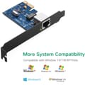 Pikkukuva 5 / 6: PCI-E Gigabit 10/100/1000Mbps verkkokortti - musta