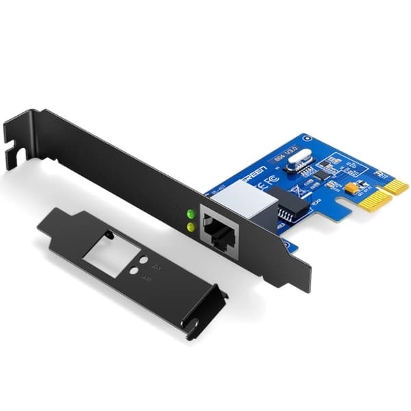 PCI-E Gigabit 10/100/1000Mbps nätverkskort - svart