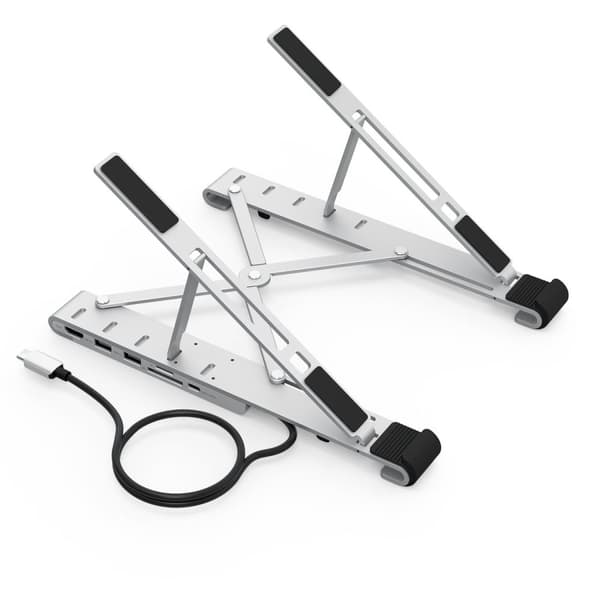 Stationær til bærbar computer PD USB-C HDMI 2xUSB-A 1xUSB-C 1xSD 1xTF sort