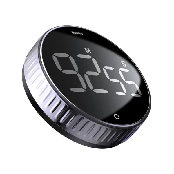 Roterende timer, elektronisk timer, sort