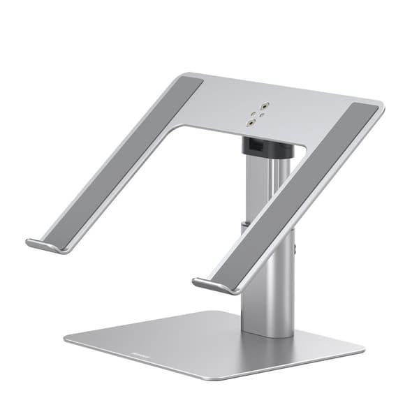 Laptopstativ 11"-17,3", justerbar højde, aluminium, sølv