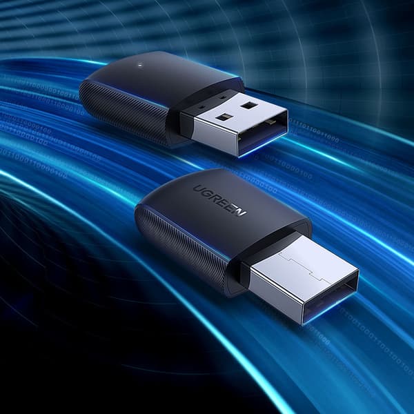 Eksternt USB-netværkskort - WiFi 2,4GHz / 5GHz 11ac AC650 - Sort
