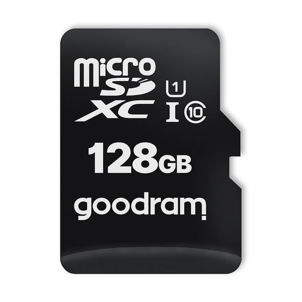 Mikrokort minneskort 128GB micro SD XC UHS-I klass 10 + SD-adapter