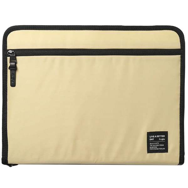 Påsefodral påsarrangör för laptop surfplatta upp till 13'' Smart Zip Pouch beige