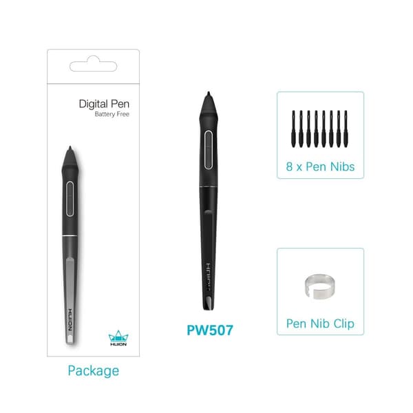 Batterifri Stylus, Ergonomiskt Grepp, Effektiv Arbetsflöde, Precision Prestanda