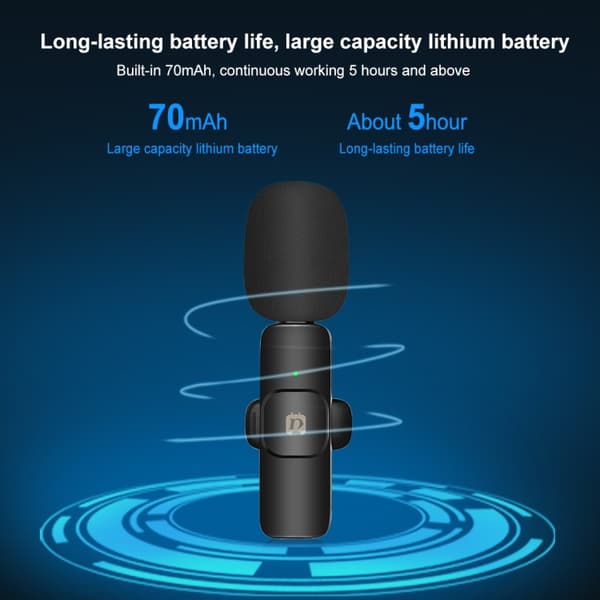 Puluz Trådlösa Lavalier Mikrofoner med USB-C-mottagare