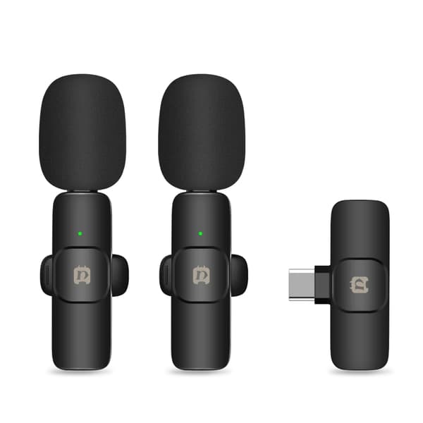 Puluz trådløse lavalier-mikrofoner med USB-C-modtager