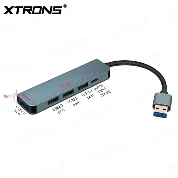 USB Hub Splitter, 4-port tilslutning, højhastigheds USB 3.0, kompakt design,USB1TO4USB1TO4