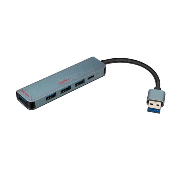 USB Hub Splitter, 4-port tilslutning, højhastigheds USB 3.0, kompakt design,USB1TO4USB1TO4