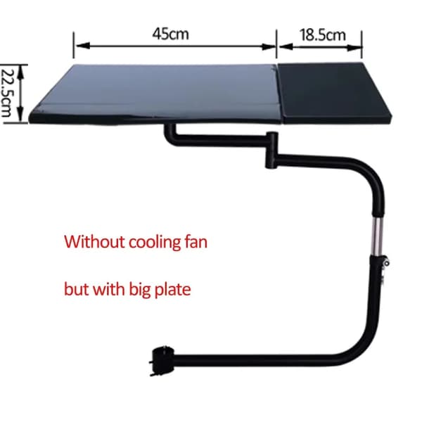 Laptopställ med justerbar lutning, fyrkantig musmatta, 360° rotation,OK-030B