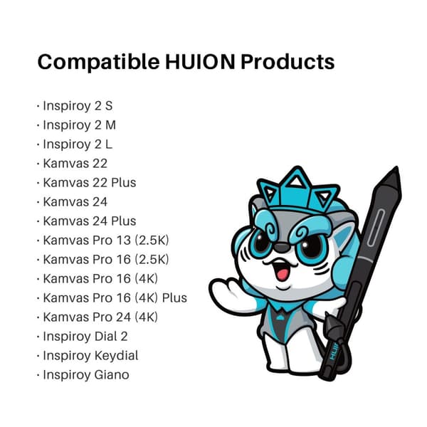 Huion Slim Pen PW550S, Mukava Ote, Kehittynyt Paineherkkyys, Parannettu Kärjen Suunnittelu