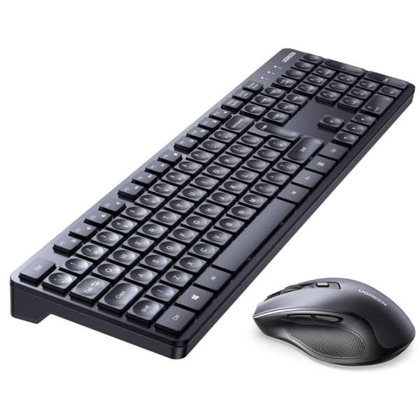 SÆT Trådløs computermus og tastatur 2,4Ghz sort