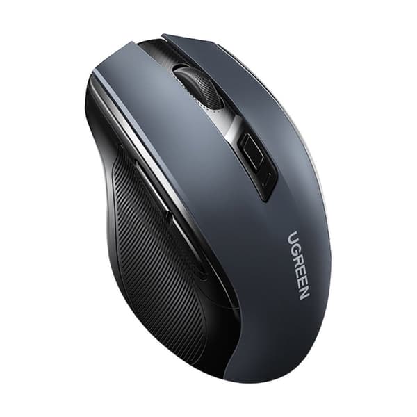 Ergonomisk trådløs optisk USB-mus 2,4GHz 4000DPI sort