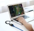 Miniatyrbild 3 av 6: Externt LAN RJ45 - USB 2.0 100 Mbps - svart