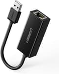Miniatyrbild 2 av 6: Externt LAN RJ45 - USB 2.0 100 Mbps - svart