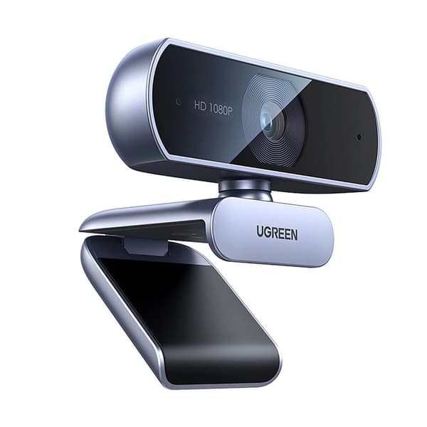 Full HD -verkkokamera mikrofoneilla USB-A-videotallennuksia varten - harmaa